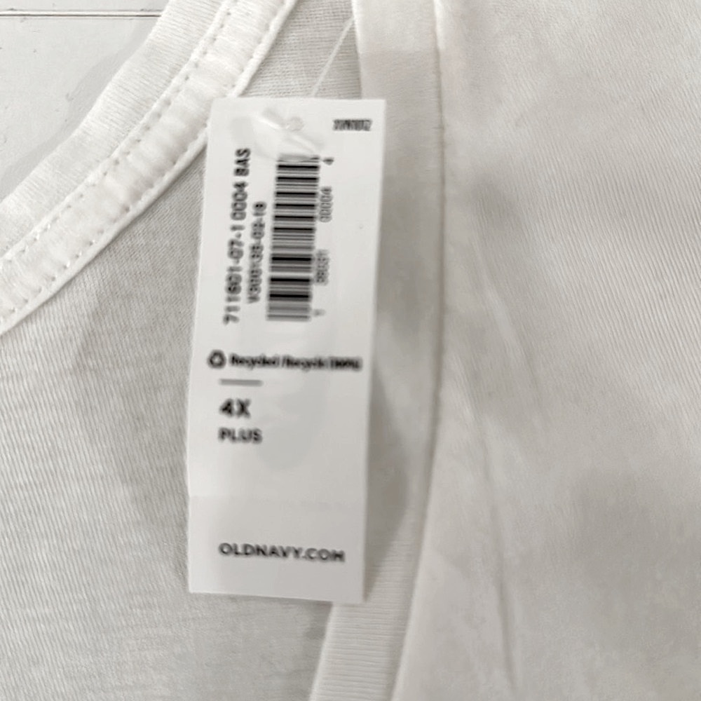 NWT Old Navy 4X Plus Women, Every-Wear, V-neck T-shirt - Picture 6 of 9